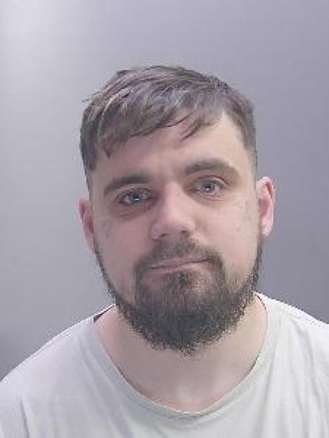 Mugshot of Daniel Dugdale, a stalking perpetrator.