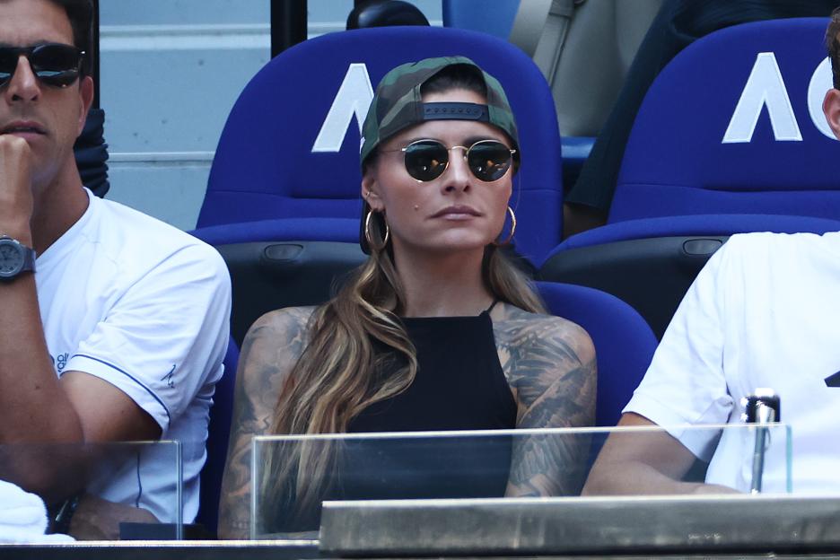 Sophia Thomalla at a tennis match.