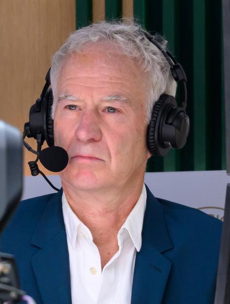 John McEnroe at Wimbledon.
