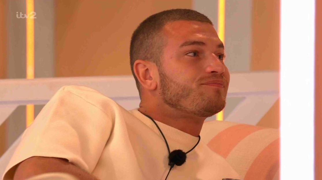 Screenshot of a man from ITV2's Love Island.