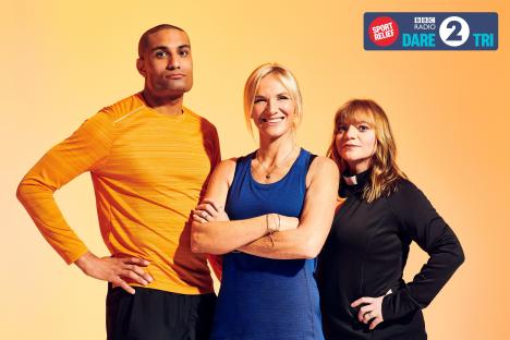 Richie Anderson, Jo Whiley, and Reverend Kate Bottley promoting their