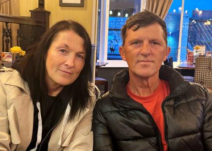 Photo of Richard Moore and his partner Julie.