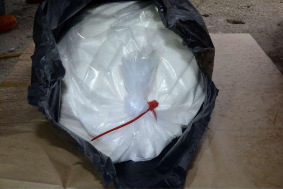 Seized bag of ketamine.