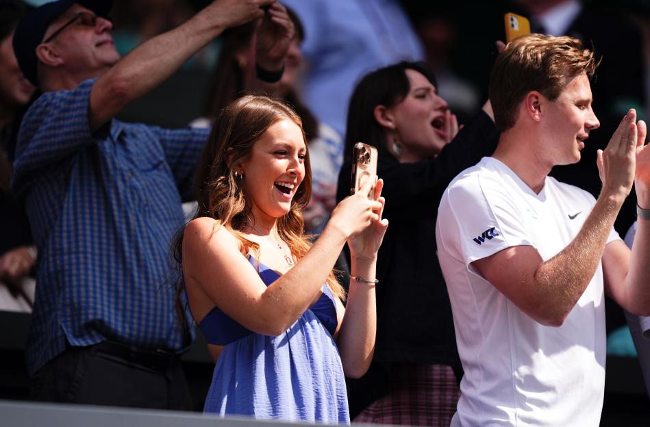 Spectators at Wimbledon.