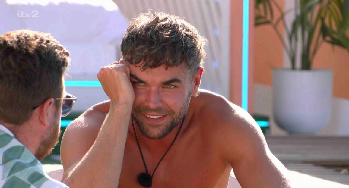 Screenshot of a man from Love Island.