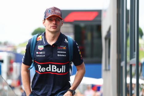 Max Verstappen in Red Bull Racing attire.