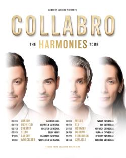 Collabro's Harmonies Tour poster.