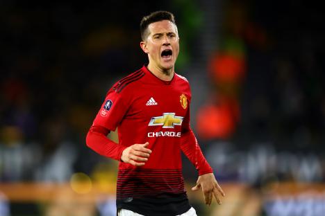 Ander Herrera of Manchester United in action.