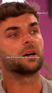Love Island's Harry crying, saying