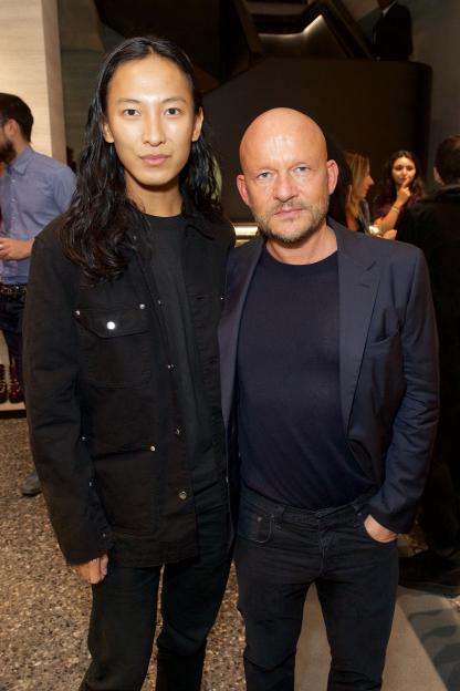 Alexander Wang and Vincent Van Duysen at London Fashion Week.