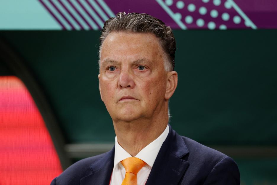Louis van Gaal, Head Coach of Netherlands, at the FIFA World Cup.