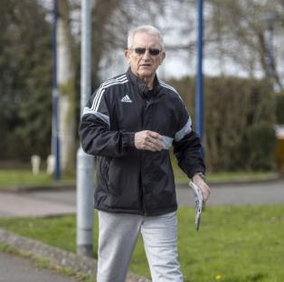 Kenneth Noye on day release from prison.
