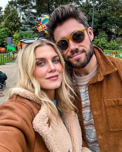 Ashley James and her family at Chessington World of Adventures.