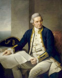 Portrait of Captain James Cook.
