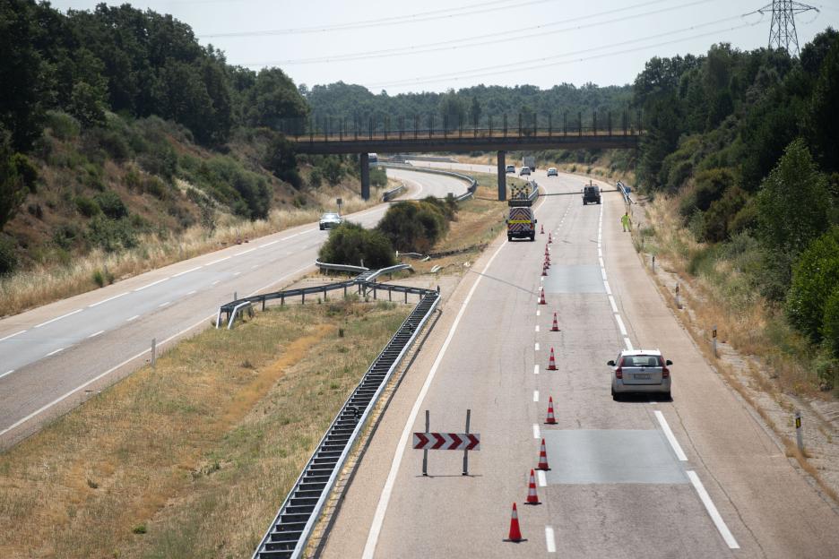 The location on the A-52 in Palacios de Sanabria near the city of Zamora, Spain, where Liverpool footballer Diogo Jota and his brother, Andre Silva, died following a car crash at 12:40am on Thursday. Picture date: Thursday July 3, 2025. PA Photo. Photo credit should read: Emilio Fraile/PA Wire