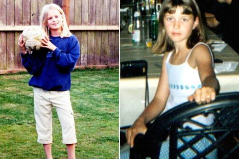 An image collage containing 2 images, Image 1 shows Photo of Holly Wells holding a ball, Image 2 shows Photo of Jessica Chapman on holiday a week before she disappeared