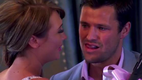 Mark Wright giving an emotional speech to Lauren Goodger.
