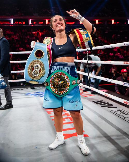 NEW YORK, NY - JULY 11: during the Taylor vs Serrano 3 fight night presented by MVP and Netflix on July 11th at Madison Square Garden in New York City. ©Michelle Farsi/MVP Promotions/MSG