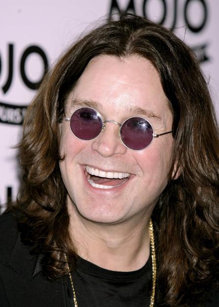 Ozzy Osbourne wearing round sunglasses.