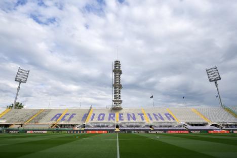 General view of the Artemio Franchi Stadium in Florence, Italy.