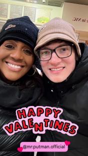Alison Hammond and David Putman's Valentine's Day selfie.