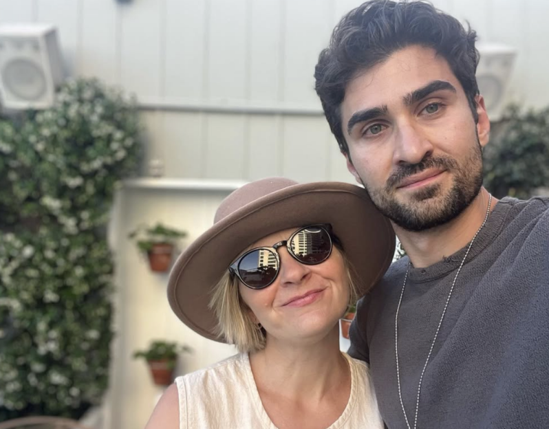 Selfie of a man and woman.
