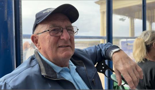 BARRY ISLAND AFTER BUTLINS ...TONY ROSSER, 79.COPY NICK NORTH