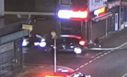 Police at the scene of an incident.