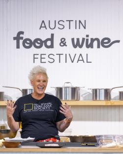 Chef Anne Burrell at the Austin Food & Wine Festival.