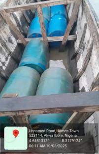 Nigerian Navy intercepts, impounds illegal refined PMS drums, deactivates unauthorised refinery 4
