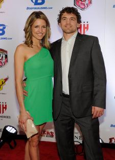 Amy and Ben Askren at an awards ceremony.
