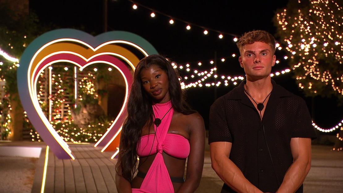 Alima Gagigo and Ryan Bannister from Love Island.