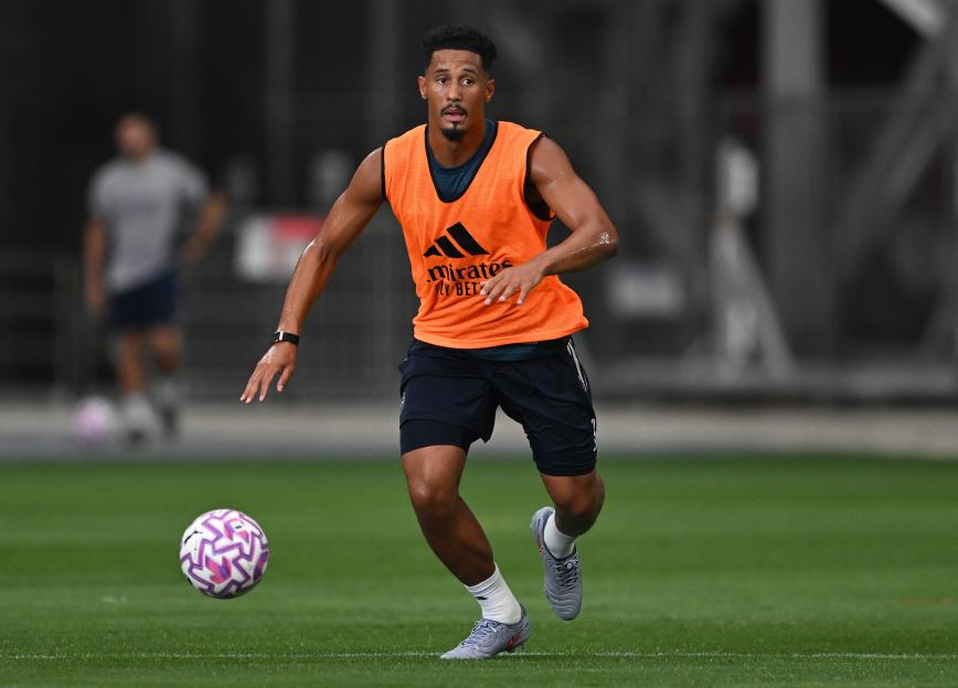 Marli Salmon of Arsenal during a training session.