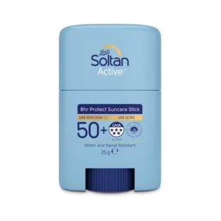 Boots Soltan Active 50+ SPF suncare stick.