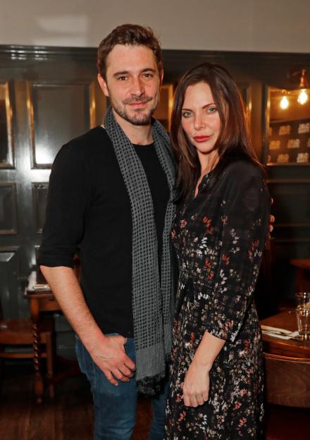 Oliver Farnworth and Samantha Womack at the press night after-party for