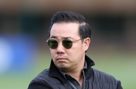 Aiyawatt Srivaddhanaprabha, chairman of Leicester City, at a training session.