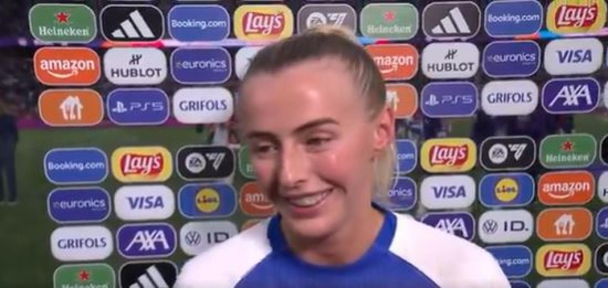 Chloe Kelly in an ITV interview.