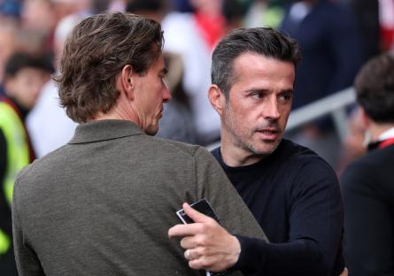 Thomas Frank and Marco Silva, managers of Brentford and Fulham, respectively.