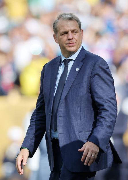Todd Boehly, chairman of Chelsea, at a soccer match.
