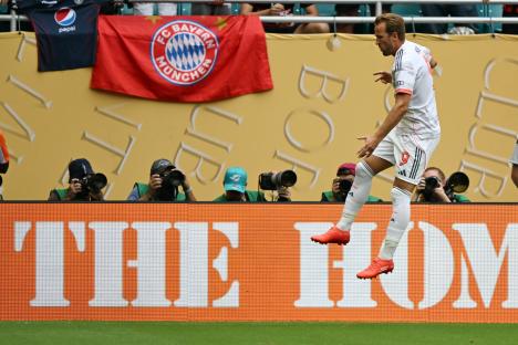 Harry Kane celebrating a goal.