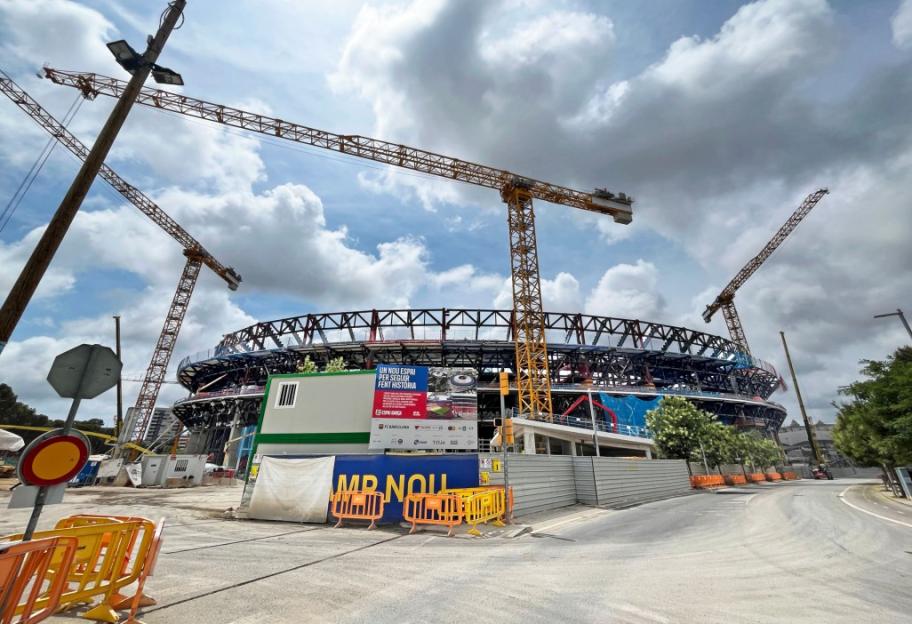 Mandatory Credit: Photo by Urbanandsport/NurPhoto/Shutterstock (15396908i) Almost a month before the Joan Gamper Trophy, this is the status of the construction work at Spotify Camp Nou, as Barcelona City Council gives the go-ahead to reopen the stadium on August 10. FC Barcelona now awaits the occupancy permit that the City Council must issue so that the supporters can return to the stadium stands, in Barcelona, Spain, on July 12, 2025. FC Barcelona Receives City Council Approval To Reopen The Spotify Camp Nou, Spain - 12 Jul 2025