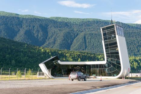 Queen Tamar Airport in Mestia, Georgia.