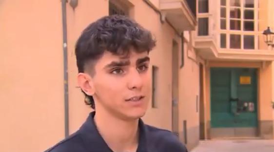 Video grab of Jaume Pujol, a 16-year-old mastermind of anti-tourist protests.