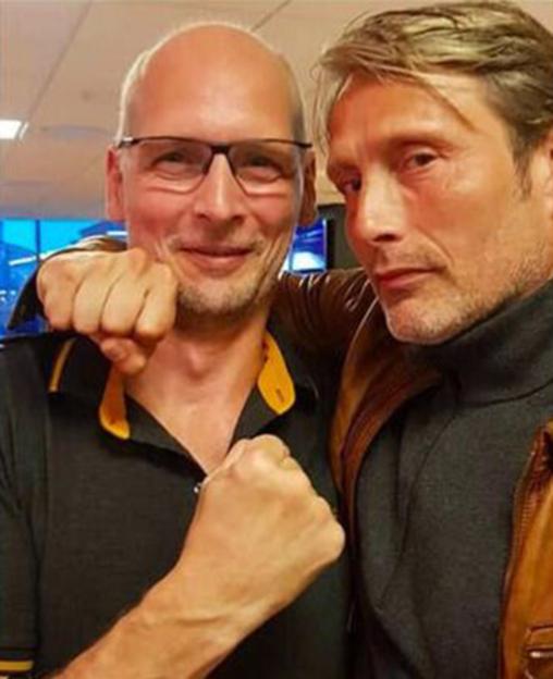 Photo of Mads Mikkelsen and Torben Hersborg.