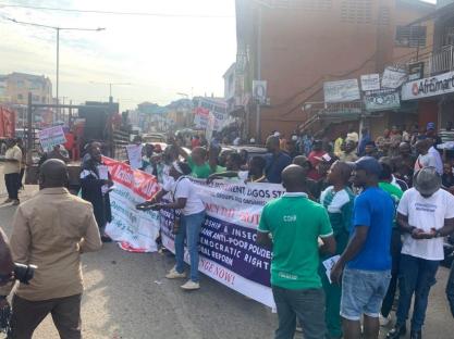 BREAKING: Democracy Day: Anti-Tinubu protest breaks out in Lagos [PHOTOS] 5