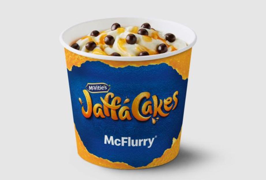 McFlurry with Jaffa Cakes.