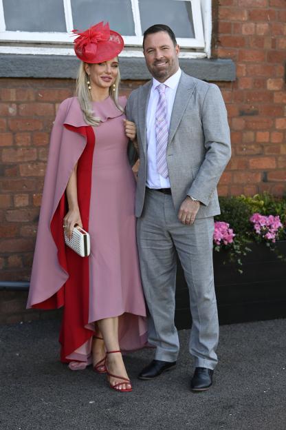 Helen Flanagan and Robbie Talbott at the Aintree Grand National.