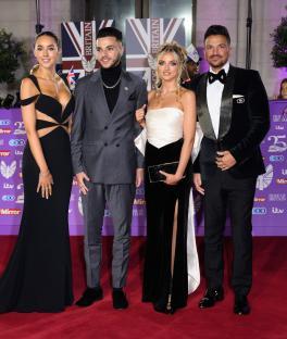 Emily Andre, Junior Andre, Princess Andre, and Peter Andre at the Pride of Britain Awards.