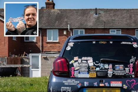Woman hauled to court & faced jail over rude bumper sticker on her car… even though ‘everyone thinks it’s funny’