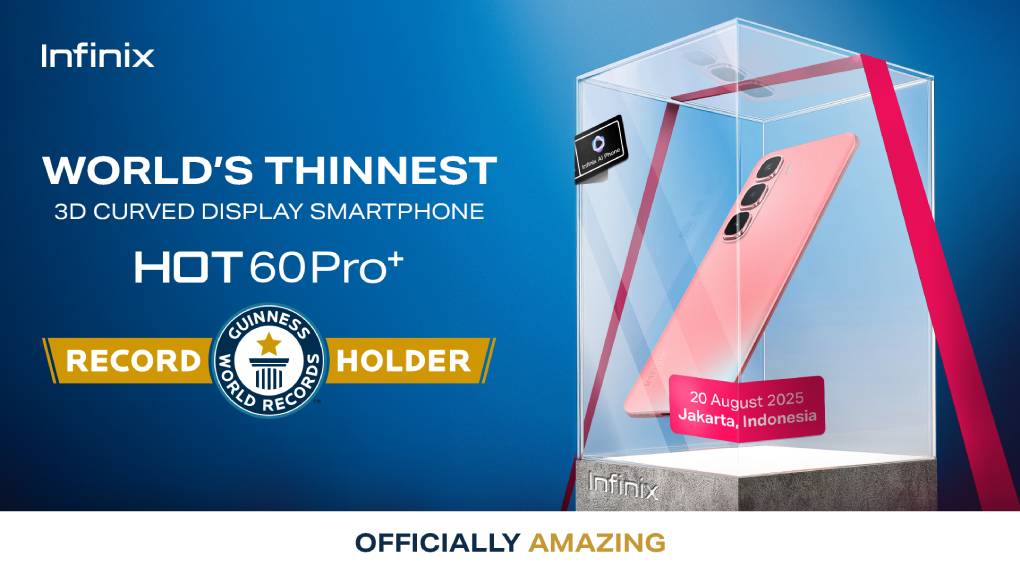 Infinix HOT 60 Pro+ Sets GUINNESS WORLD RECORDS as the World’s Thinnest 3D Curved Display Smartphone